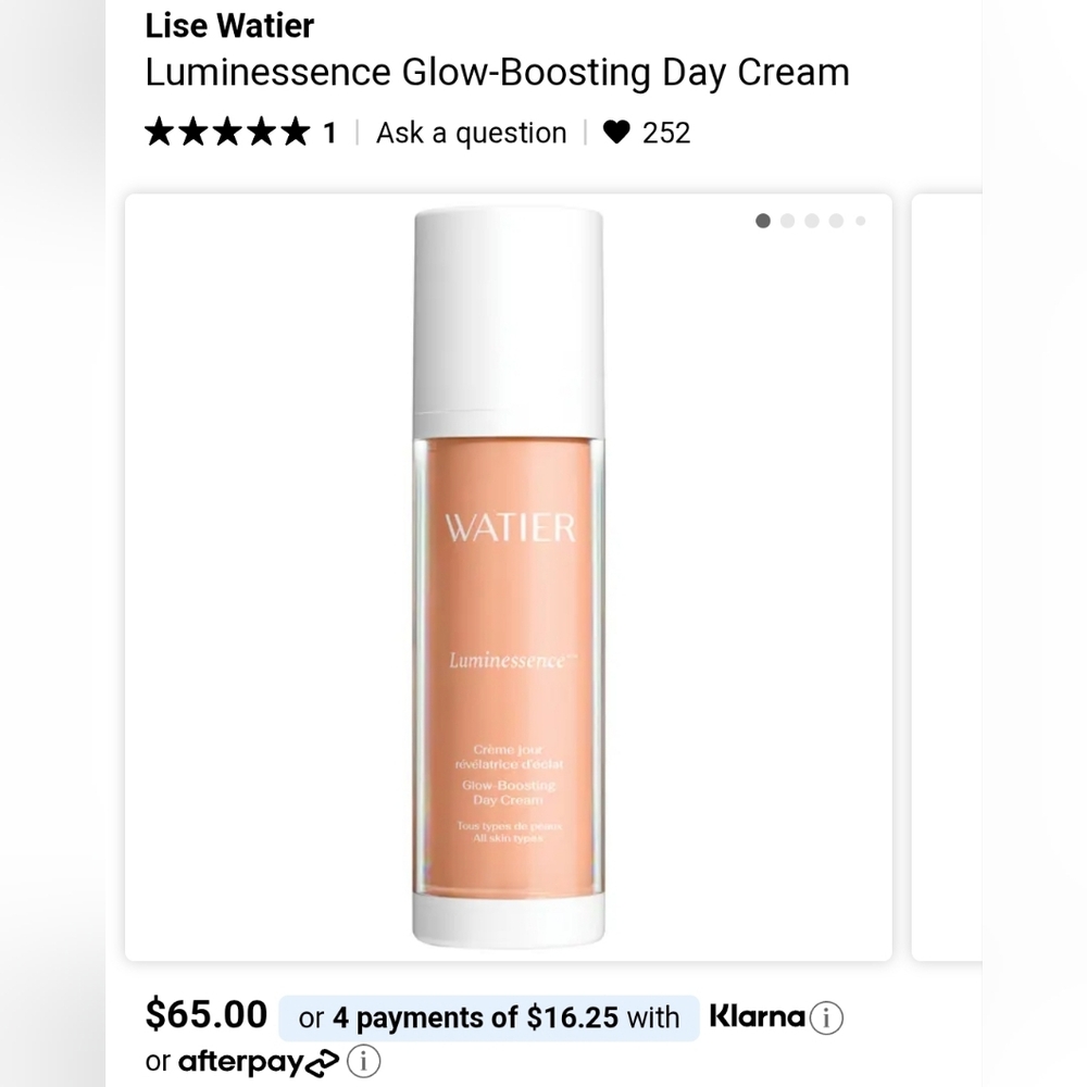 Lise Watier Luminessence Glow-Boosting Day Cream